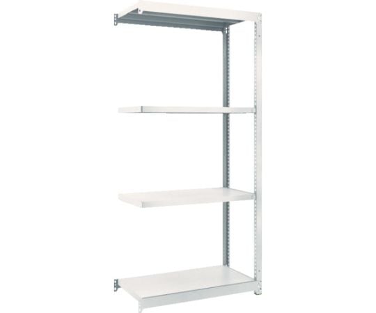 スチールラック M1.5型軽中量棚 860×445×H1800 4段連結 ネオグレー