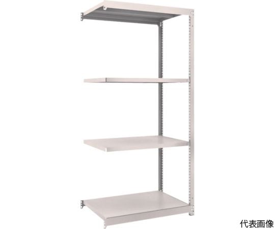 スチールラック M1.5型軽中量棚 860×595×H1800 4段連結 ネオグレー