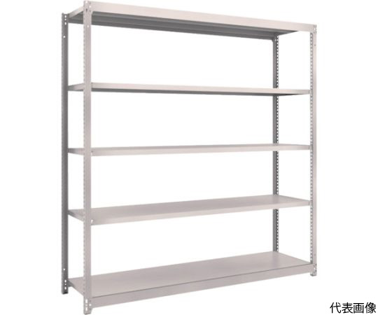 スチールラック M1.5型軽中量棚 1760×445×H1800 5段単体 ネオグレー