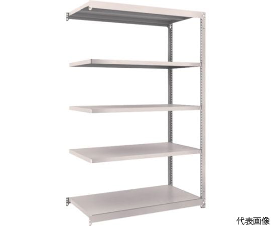 スチールラック M1.5型軽中量棚 1160×595×H1800 5段連結 ネオグレー