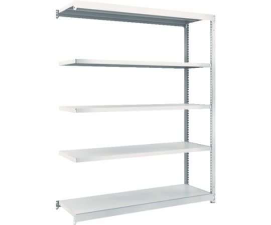 スチールラック M1.5型軽中量棚 1460×445×H1800 5段連結 ネオグレー