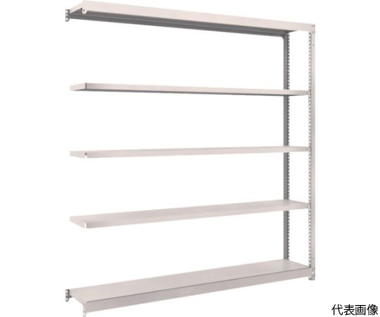 スチールラック M1.5型軽中量棚 1760×295×H1800 5段連結 ネオグレー