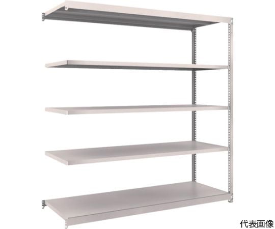 スチールラック M1.5型軽中量棚 1760×595×H1800 5段連結 ネオグレー