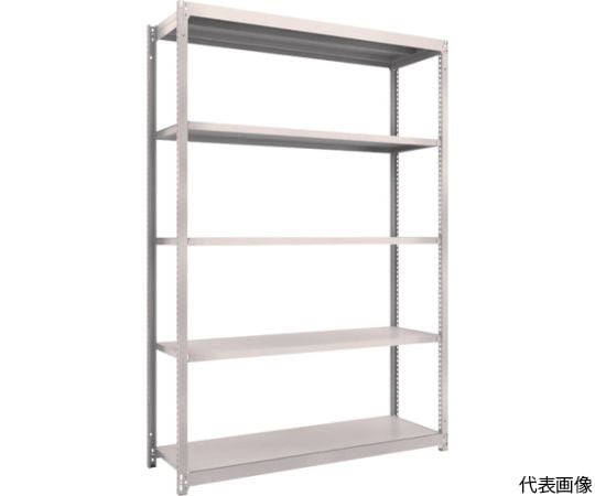 スチールラック M1.5型軽中量棚 1460X445XH2100 5段単体 ネオグレー