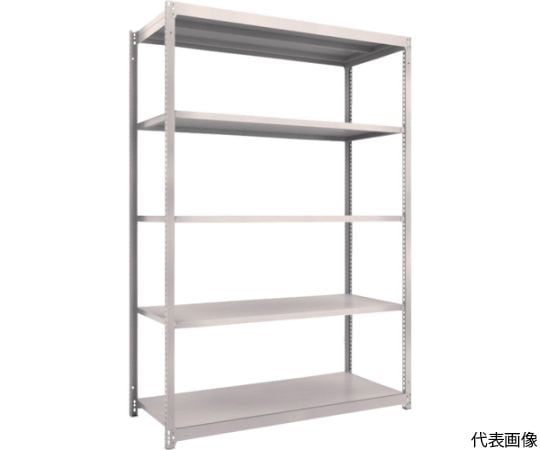 スチールラック M1.5型軽中量棚 1460X595XH2100 5段単体 ネオグレー