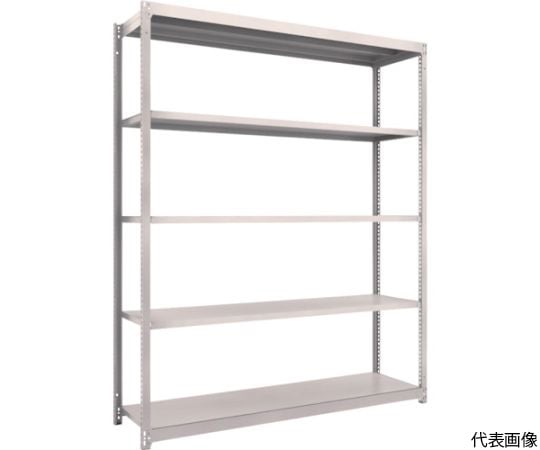 スチールラック M1.5型軽中量棚 1760X445XH2100 5段単体 ネオグレー
