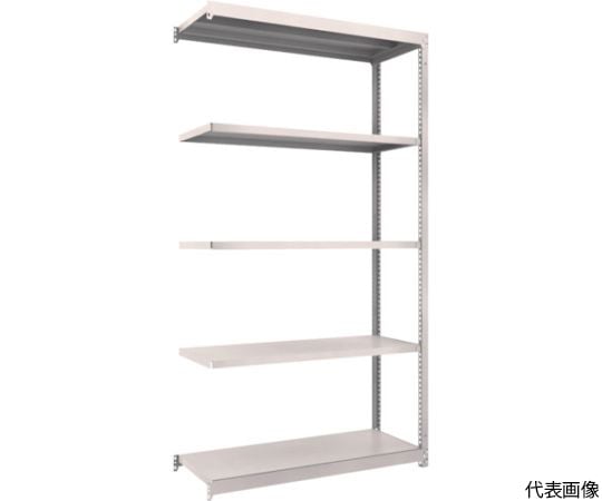 スチールラック M1.5型軽中量棚 1160X445XH2100 5段連結 ネオグレー