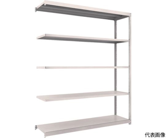スチールラック M1.5型軽中量棚 1760X445XH2100 5段連結 ネオグレー