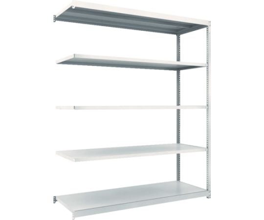 スチールラック M1.5型軽中量棚 1760X595XH2100 5段連結 ネオグレー