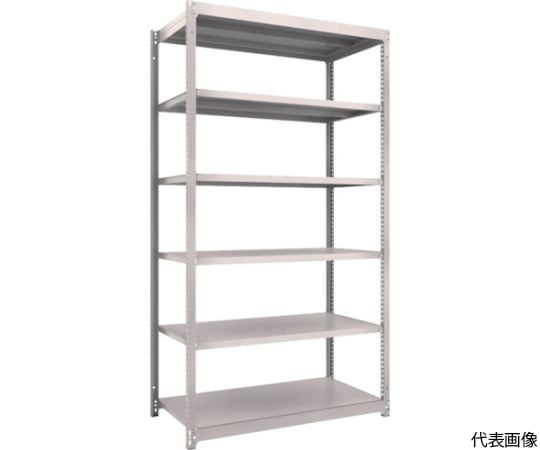 スチールラック M1.5型軽中量棚 1160×595×H2100 6段単体 ネオグレー
