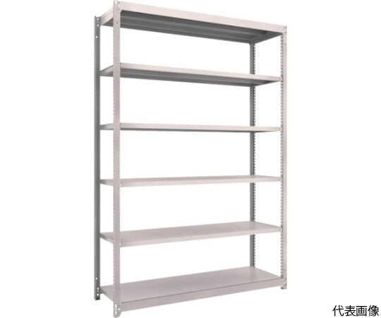 スチールラック M1.5型軽中量棚 1460×445×H2100 6段単体 ネオグレー