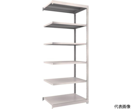 スチールラック M1.5型軽中量棚 860×595×H2100 6段連結 ネオグレー