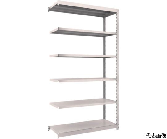 スチールラック M1.5型軽中量棚 1160×445×H2100 6段連結 ネオグレー