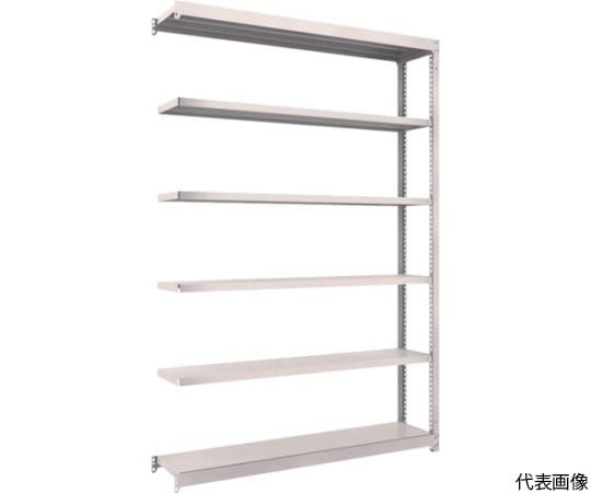 スチールラック M1.5型軽中量棚 1460×295×H2100 6段連結 ネオグレー