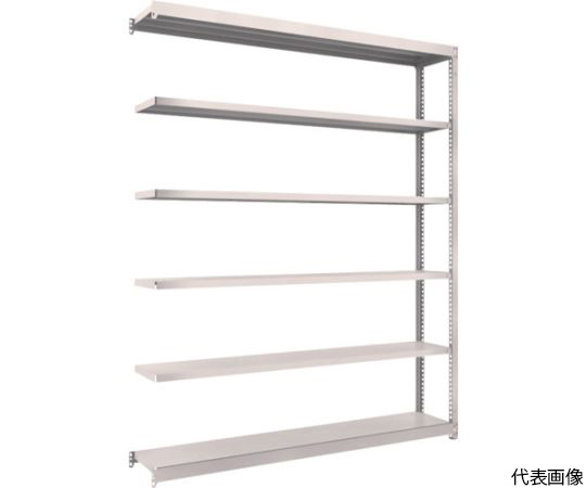 スチールラック M1.5型軽中量棚 1760×295×H2100 6段連結 ネオグレー