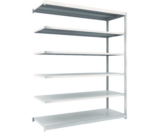 スチールラック M1.5型軽中量棚 1760×595×H2100 6段連結 ネオグレー