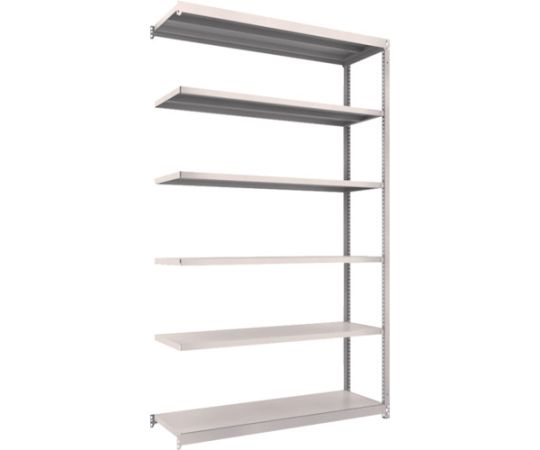 61-3021-11 スチールラック M1.5型軽中量棚 1460×445×H2400 6段連結