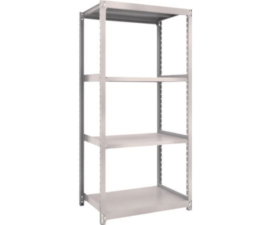スチールラック M2型軽中量棚 860×600×H1800 4段 単体 ネオグレー