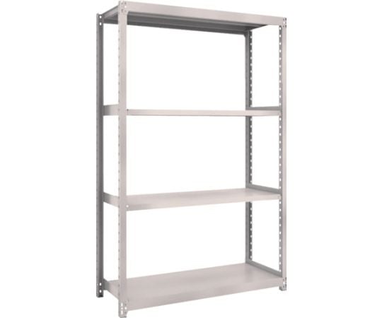 スチールラック M2型軽中量棚 1160×450×H1800 4段 単体 ネオグレー