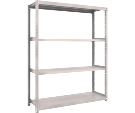 スチールラック M2型軽中量棚 1460×450×H1800 4段 単体 ネオグレー