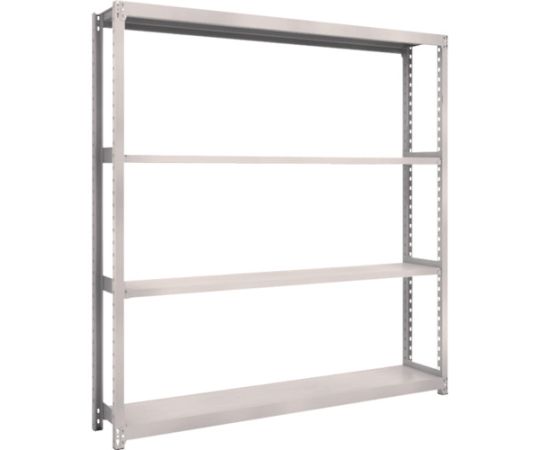 スチールラック M2型軽中量棚 1760×300×H1800 4段 単体 ネオグレー