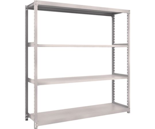 スチールラック M2型軽中量棚 1760×450×H1800 4段 単体 ネオグレー