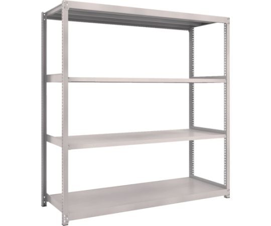 スチールラック M2型軽中量棚 1760×600×H1800 4段 単体 ネオグレー