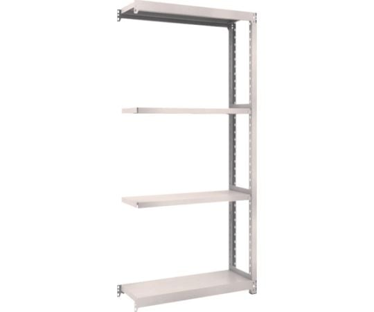 スチールラック M2型軽中量棚 860×300×H1800 4段 連結 ネオグレー