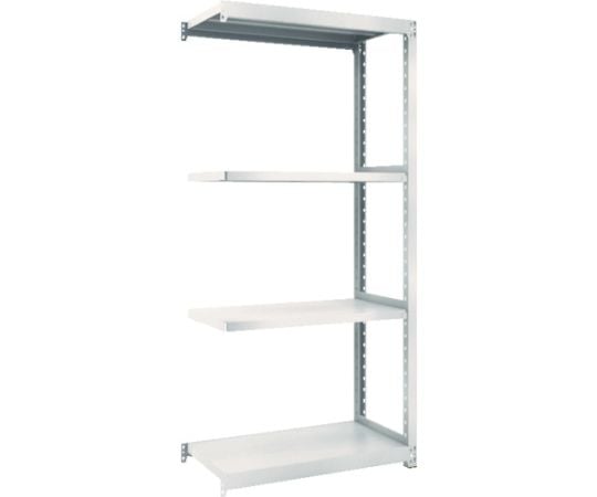 スチールラック M2型軽中量棚 860×450×H1800 4段 連結 ネオグレー