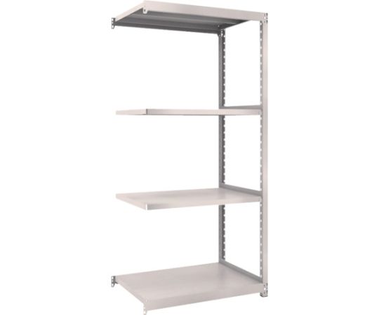 スチールラック M2型軽中量棚 860×600×H1800 4段 連結 ネオグレー
