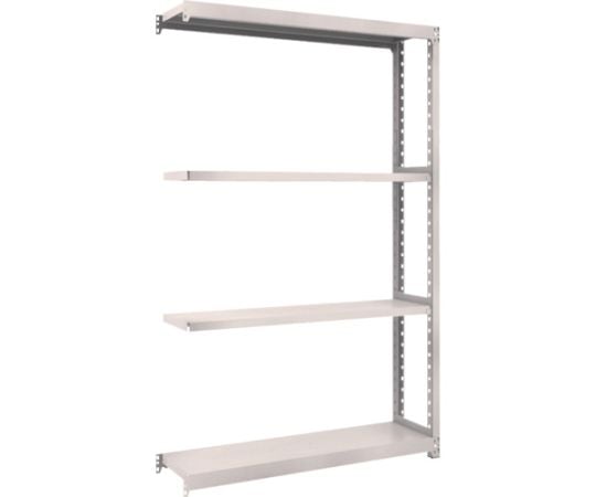 スチールラック M2型軽中量棚 1160×300×H1800 4段 連結 ネオグレー