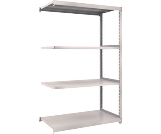 スチールラック M2型軽中量棚 1160×600×H1800 4段 連結 ネオグレー