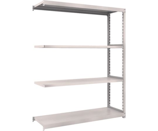 スチールラック M2型軽中量棚 1460×450×H1800 4段 連結 ネオグレー