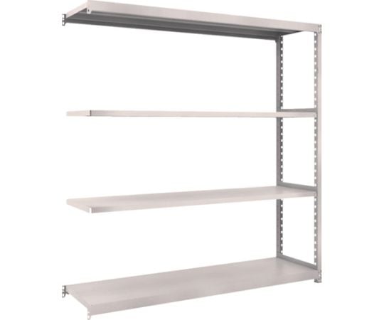 スチールラック M2型軽中量棚 1760×450×H1800 4段 連結 ネオグレー
