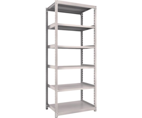 スチールラック M2型軽中量棚 860×600×H2100 6段 単体 ネオグレー