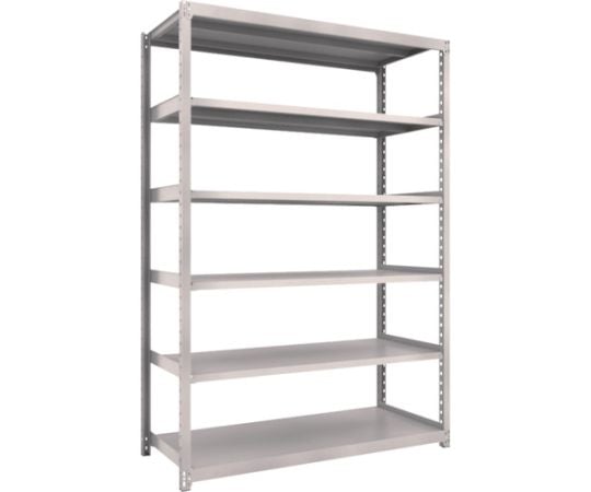 スチールラック M2型軽中量棚 1460×600×H2100 6段 単体 ネオグレー