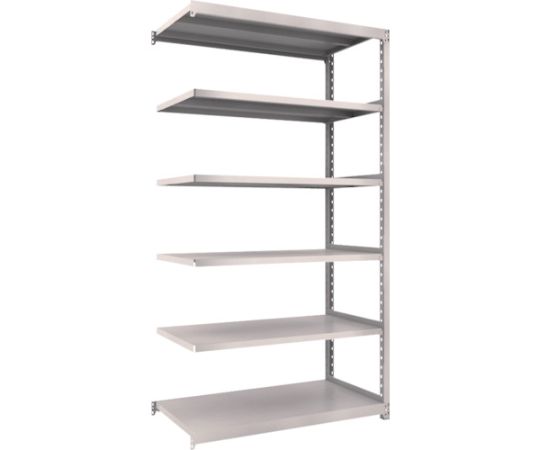 スチールラック M2型軽中量棚 1160×600×H2100 6段 連結 ネオグレー