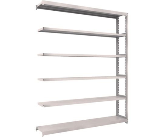 スチールラック M2型軽中量棚 1760×300×H2100 6段 連結 ネオグレー