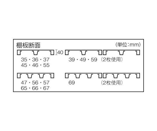 スチールラック M3型用追加棚板セット 900X471 中受付 ネオグレー　M3-T35S NG