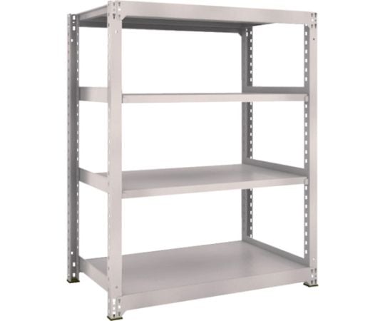 61-3024-69 スチールラック M3型中量棚 1200×721×H1500 4段 単体