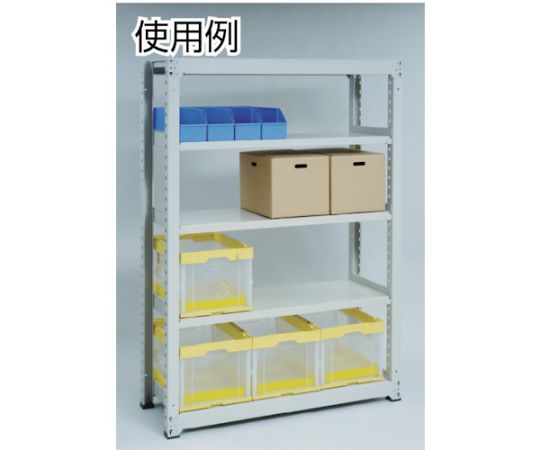 61-3025-46 スチールラック M3型中量棚 900×721×H1800 4段 連結 