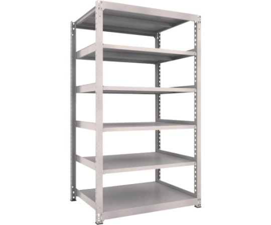 スチールラック M3型中量棚 1200×921×H2100 6段 単体 ネオグレー