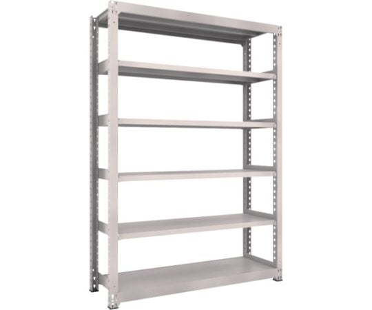 スチールラック M3型中量棚 1500×471×H2100 6段 単体 ネオグレー