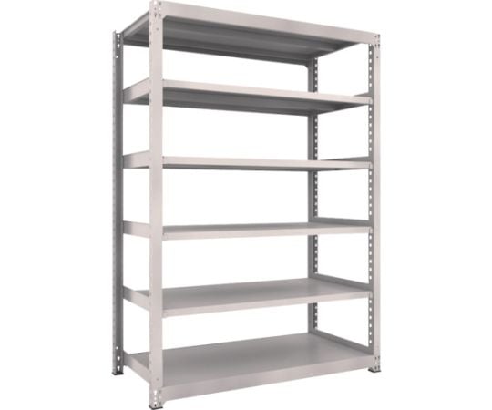 スチールラック M3型中量棚 1500×721×H2100 6段 単体 ネオグレー