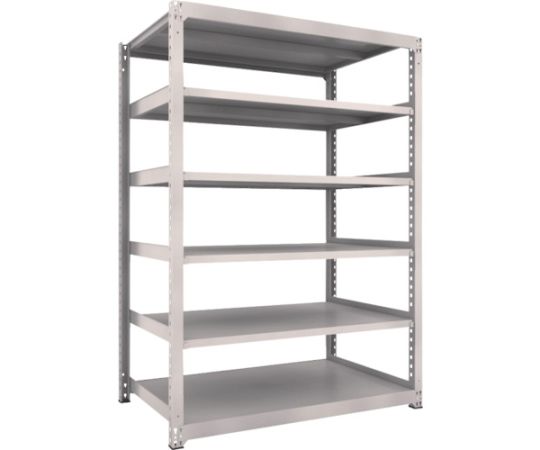 スチールラック M3型中量棚 1500×921×H2100 6段 単体 ネオグレー