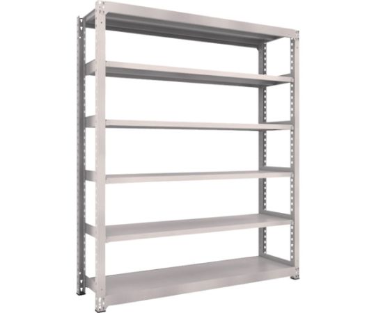 スチールラック M3型中量棚 1800×471×H2100 6段 単体 ネオグレー