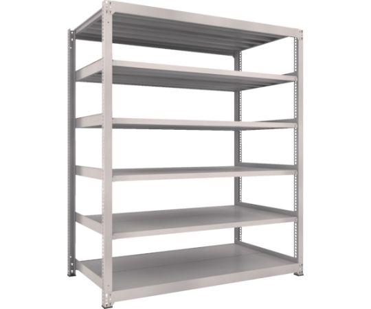 スチールラック M3型中量棚 1800×921×H2100 6段 単体 ネオグレー