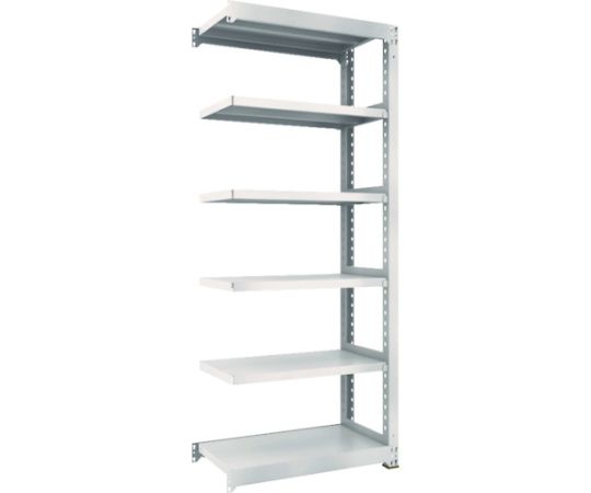スチールラック M3型中量棚 900×471×H2100 6段 連結 ネオグレー