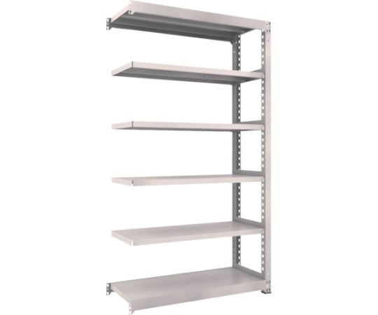 スチールラック M3型中量棚 1200×471×H2100 6段 連結 ネオグレー