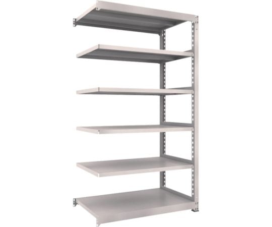 スチールラック M3型中量棚 1200×721×H2100 6段 連結 ネオグレー
